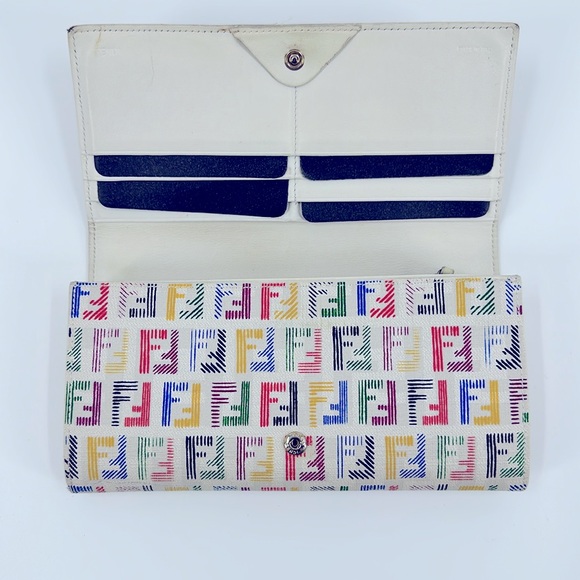 ⚡️SALE⚡️Authentic Fendi Pattina Zucca Long Wallet with box etc. - Picture 3 of 14